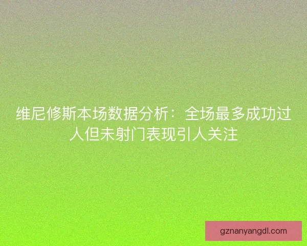 维尼修斯本场数据分析:全场最多成功过人但未射门表现引人关注 维尼修斯本场数据分析:全场最多成功过人但未射门表现引人关注